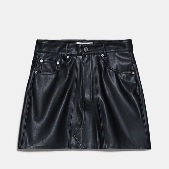 ✨✨Brand New Zara Faux Mini Leather Skirt✨✨ - Picture 5 of 8